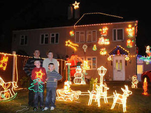 Supporting image for story: Spirit of Christmas illuminated by families