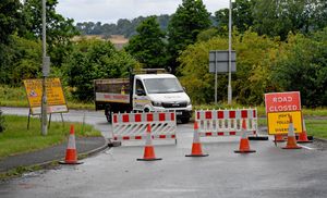 The latest phase of the roadworks on the A41 near Newport. Pictured is the Forton Roundabout. Photo: Tim Thursfield