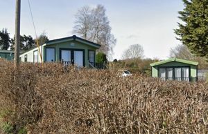 Static Caravans at the Hideaway Border Caravan Park near Clyro. From Google Streetview