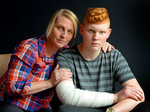 Supporting image for story: Mother's plea over knife crime after son stabbed in arm during park robbery 