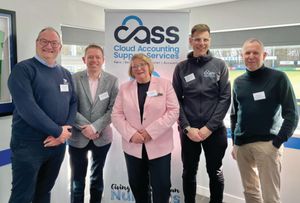 Pictured left to right - Andy Horvath of Horvath Accountants, Richard Tonks of BK Plus, Val Culley of CLH Accountants,  Paul Barnes of Cloud Accounting Support Services and John Moore of Fruition Accountancy.