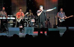 Les McKeown from the Bay City Rollers at the Prince of Wales Theatre in Cannock in 2013