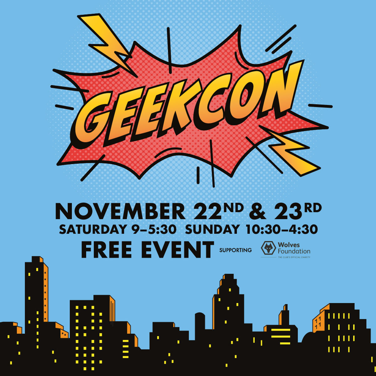 GeekCon at the Mander Centre 2025 returns for its 5th year!