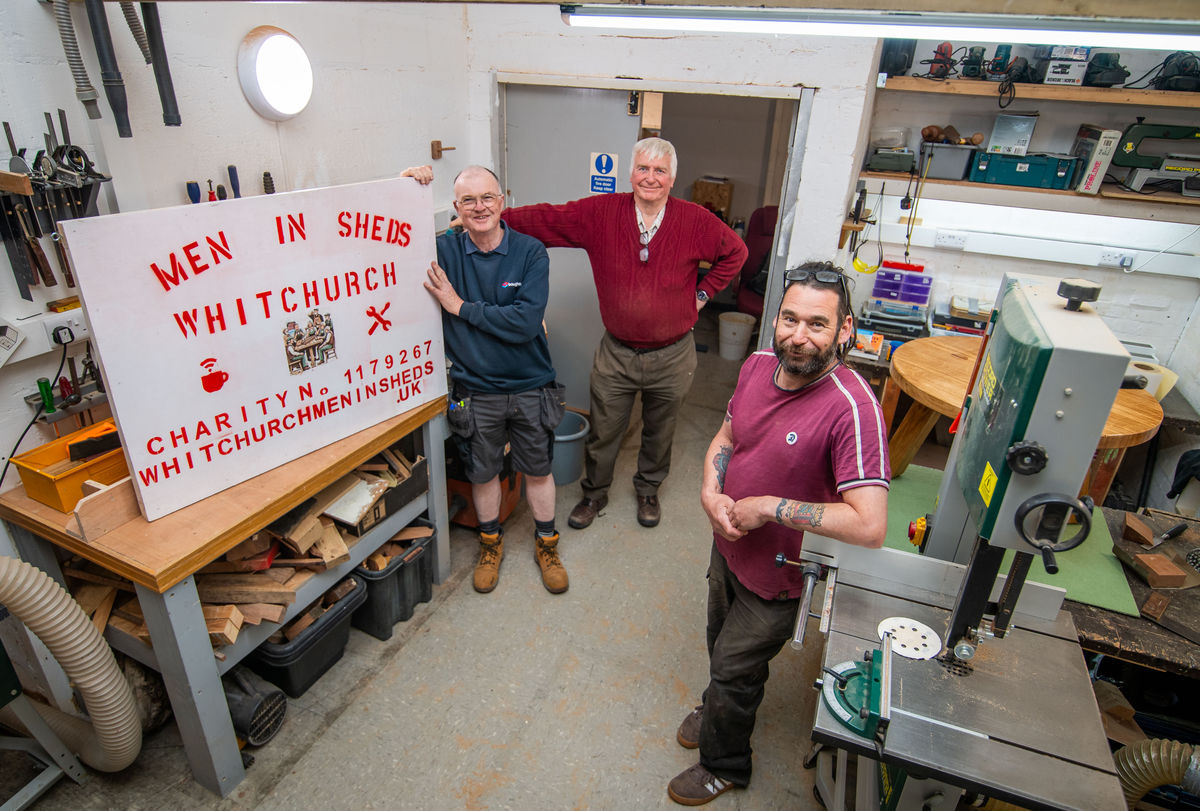 Whitchurch Men in Sheds receive housebuilder’s donation in fight against loneliness