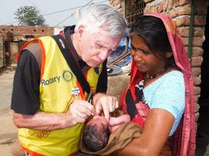 Rotary is working to eradicate polio