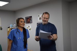 Cara Middleton and Iain Ross-McNamee