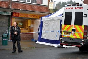 The scene on Central Drive in December