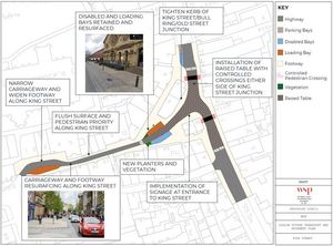 King Street – Public space and streetscape changes. Picture. Shropshire Council
