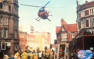 Cosford-based Midlands Air Ambulance attends an emergency in Wolverhampton