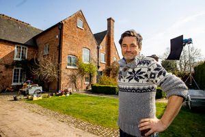 Film director Simon Hunter at Upton Cressett Hall