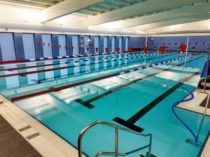 The pool at Lichfield Leisure Centre.