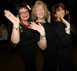 Celebration times for these ladies at Wistanstow Village Hall on NYE 2015