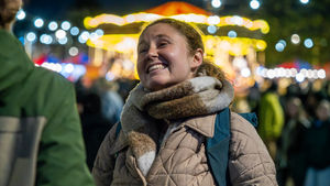 Visitors enjoying festive fun