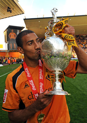 Henry with the Championship trophy