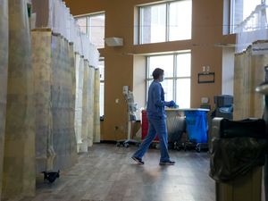 Supporting image for story: US hospitals overwhelmed with virus cases as deaths top 250,000