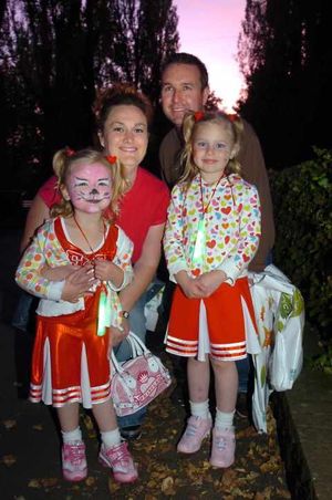 Sisters Millie Wilkes, aged five, and three-year-old Libbie, donned their best High School Musical costumes and had their faces painted for the event. They were joined by father Stuart and mother Amanda, who said: "Walsall Hospice just one of those charities that nearly everybody in Walsall could come into contact with."nextpage
