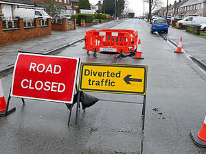 Supporting image for story: Walsall road closed for investigations and repairs to sinkhole