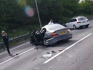 Supporting image for story: M6 crash causes four-mile tailback