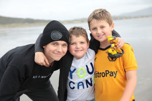 Tommy with his brothers, George and Henry. Photo: Jo Edwards. 