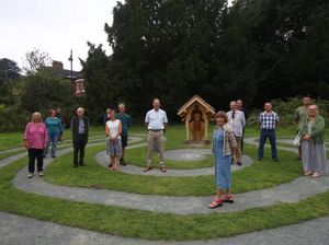 Supporting image for story: Walking in the footsteps of refugees as Ellesmere art installation unveiled