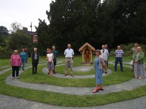 Supporting image for story: Walking in the footsteps of refugees as Ellesmere art installation unveiled