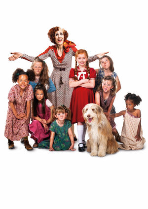  Annie Dobson as Miss Hannigan. Photo Matt Crockett Dewynters