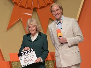 Supporting image for story: ‘We all miss her so much’: Queen’s tribute to Jilly Cooper on Rivals set