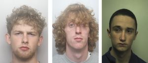 The three men have been jailed for a combined 13 years. Photo: Staffordshire police.