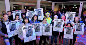 Family and friends of Daniel Hodgin were joined by members of the public in carrying out a day-long search around Shrewsbury