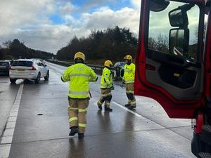 Supporting image for story: 'Severe delays' after two-car crash on M54