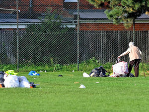 Supporting image for story: Dudley residents begin clear up as travellers leave park while pensioner breaks leg in bust-up