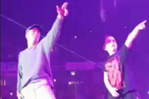 Supporting image for story: Video and gallery: Shropshire dancer performs in Manchester with Justin Bieber