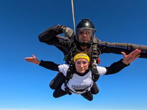 Supporting image for story: Shirley Ballas completes Skyathlon saying a life saved is worth every challenge