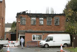 The aftermath of the blaze