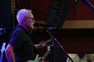 Nik performing on stage