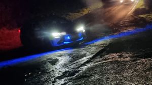 The road was closed due to the crash. Picture: Oswestry and Ellesmere Police