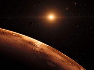 Supporting image for story: Seven-planet solar system offers best chance for life