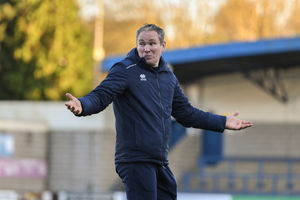 AFC Telford United manager Kevin Wilkin after a 2-0 win over Radcliffe at The SEAH Stadium. Picture: Kieren Griffin Photography