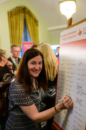 Shrewsbury MP Julia Buckley at the reception.