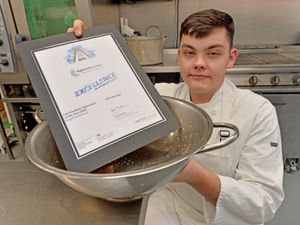 Supporting image for story: Young catering assistant recognised with award