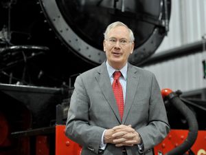 Supporting image for story: Duke of Gloucester presents SVR volunteers with awards on Shropshire visit - with pictures