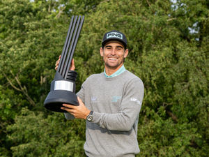 Supporting image for story: “It was a crazy week’ - Joaquin Niemann wins LIV Golf UK in Staffordshire after splitting with caddie and coach