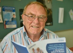 Peter Corfield, chairman of Ludlow Hospital League of Friends