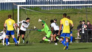 Shifnal open the scoring in the first half.