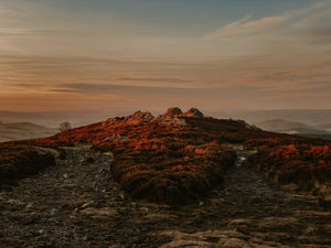 Sunrise over Stiperstones in Shropshire