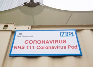 Special coronavirus pods have been set up at hospitals to contain the outbreak
