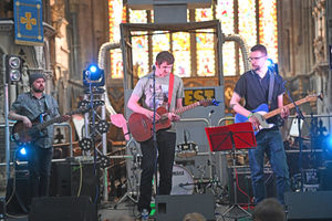 Hot Rubber play St Mary's church as part of Loopfest on Sunday.