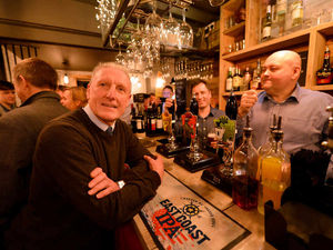 Supporting image for story: Tony 'Bomber' Brown raises a glass to relaunch of West Bromwich pub