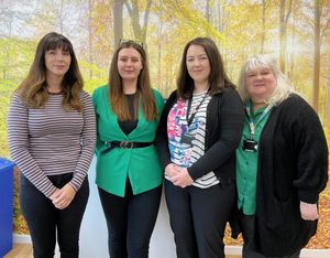 Members of Powys County Council’s Front Door Team in Newtown which has been expanded to reduce hospital delays