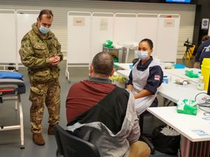 Supporting image for story: Navy medic’s pride at taking part in vaccination drive